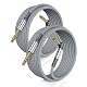Gitarrenkabel Ruxely 6.35mm TRS 3M im 2er Set mit 90 Grad Stecker