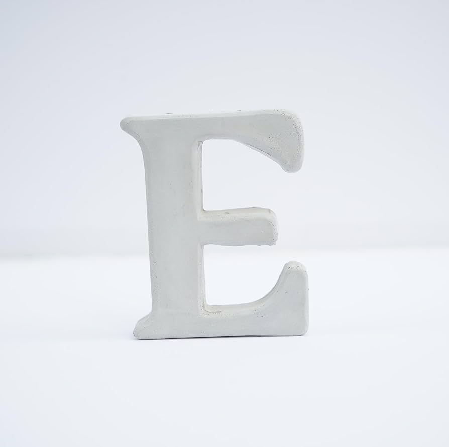クーンケラミック オブジェ アルファベット E クーンケラミックオブジェアルファベットE