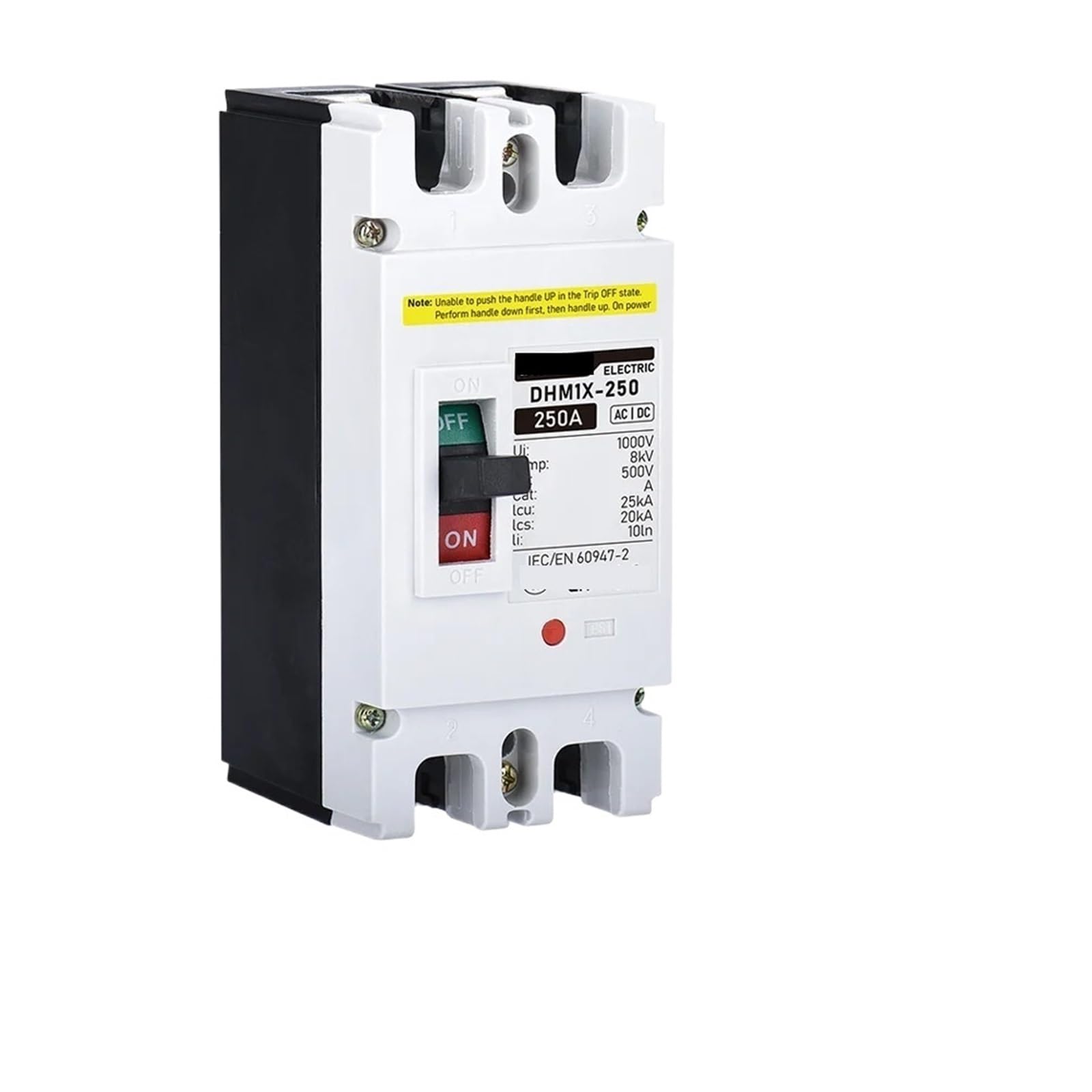 LEOTNNDQ DC/AC Molded Case Circuit Breaker 500V 25KA 100A/125A/160A/200A/250A(200A)