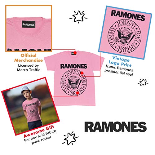 Popgear Ramones Afdichting Jongens T-Shirt Baby Roze jongens T-Shirt (1-Pack) - Afbeelding 4