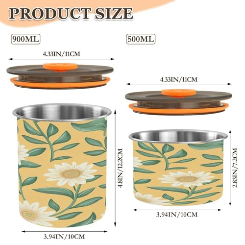 Contenedor hermético de acero Qilmy para café 17oz miniatura 3