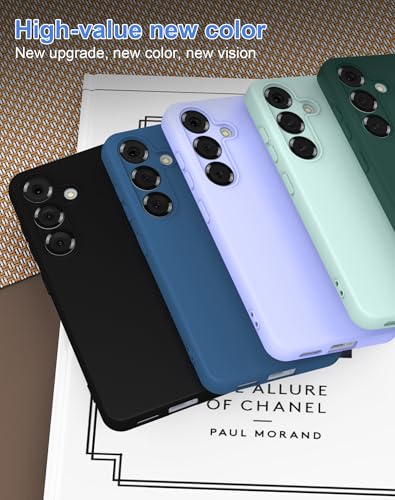 Coque Samsung Galaxy S25 silicone liquide bleu Foluu