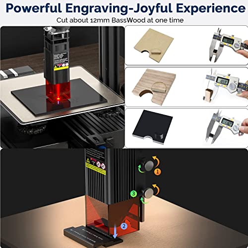 Image of 3 idea Imagine Create Print CREALITY 3D Printer Laser Engraver Cutter Module 10W for Ender 3 Series,Upgraded Laser Cutter for Ender 3 / Ender 3 V2 / Ender 3 S1 /CR 10