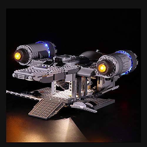 LMTIC Fernbedienung LED Beleuchtungsset für (Der Mandalorian Das Rasierwappen) Bausteine Modell-Licht-Set Kompatibel mit… – Bild 4