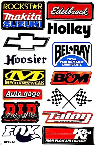 Cars Motorsport Nos Gulf Hot Rod Nascar Drag Racing Lot 6 Vinyl Graphic Decals Stickers D6094