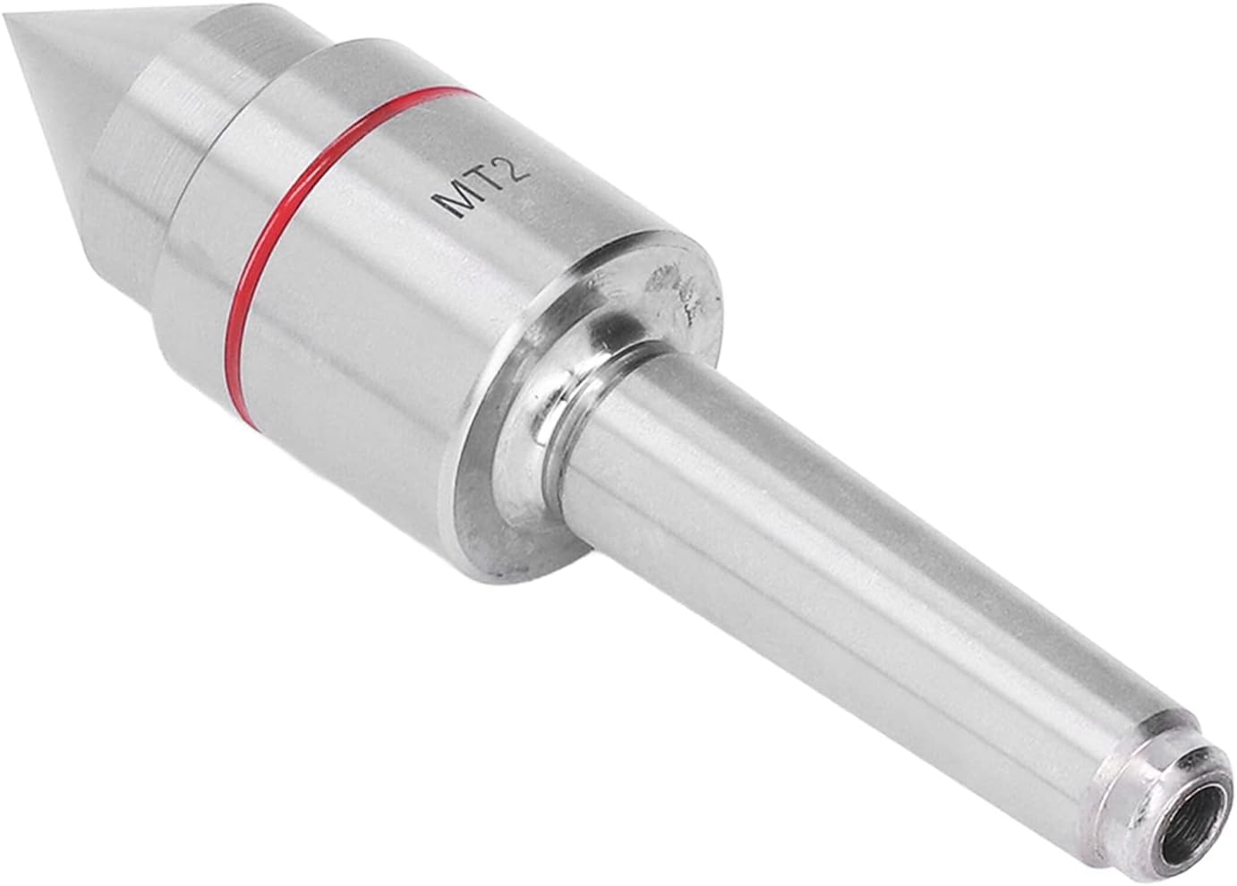 Live Center MT2 High Carbon Steel, Morse Taper Turning Tool with Ball Bearing, 60° Lathe Live Center for High Speed CNC Lathe, Durable and Dust Proof Design for Precision Work