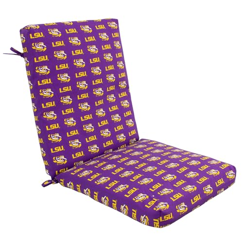 Image of College Covers Everything Comfy LSU Tigers 2pc Chair Cushion
