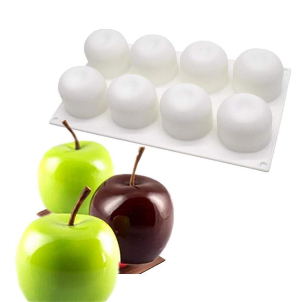 Acquista Stampo in silicone a 6 cavità a forma di mela per dolci, strumenti per decorare pasticceria e mousse in Italia a partire da 11