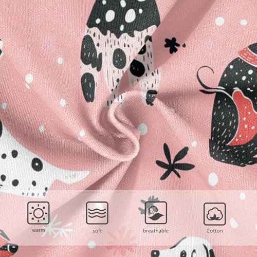 Wusikd Cute Dalmatians Girls' Underwear Cotton Dachshunds Girls Briefs Soft Toddler Underwear 2T3