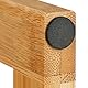 Relaxdays Zeitschriftenhalter, Bambus & Stoff, HBT: 37 x 39,5 x 21 cm, A4, Magazinhalter, Zeitungshalter, natur/grau
