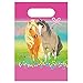 Amscan 9911590 - Papier-Tüten Pretty Pony, 8 Stück, Größe 23,4 x 16,2 cm, Geschenk-Taschen aus Papier, Party-Beutel, Kinder-Geburtstag, Give-Away, Motto-Party