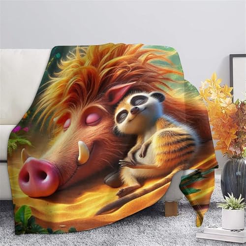 Couverture de lit microfibre de qualité supérieure plaid suricate moelleux 3D - 7