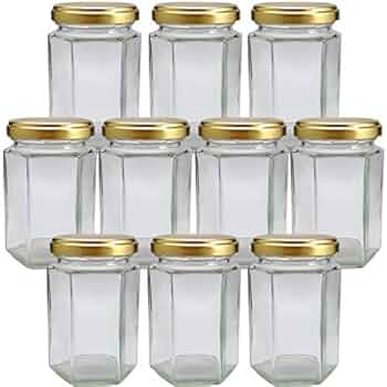 再値下げ、手作りジャムなど販売用に適、6角ガラス瓶 168本 再値下げ、手作りジャムなど販売用に適、6角ガラス瓶 168本