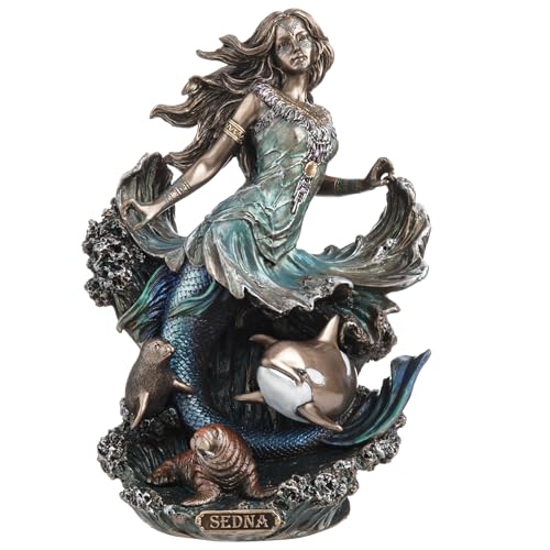 Estatua Veronese Design Sedna Diosa Inuit del Mar Bronce 8.5 pulg