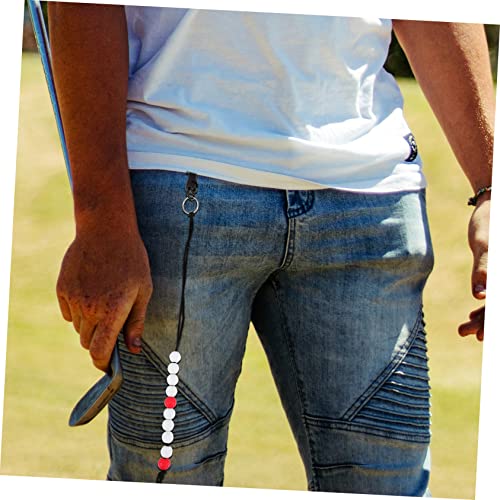 BESPORTBLE - Marcadores de golf, 6 piezas, para Día del Padre, contador de puntuación con cadena de cuentas miniatura 4