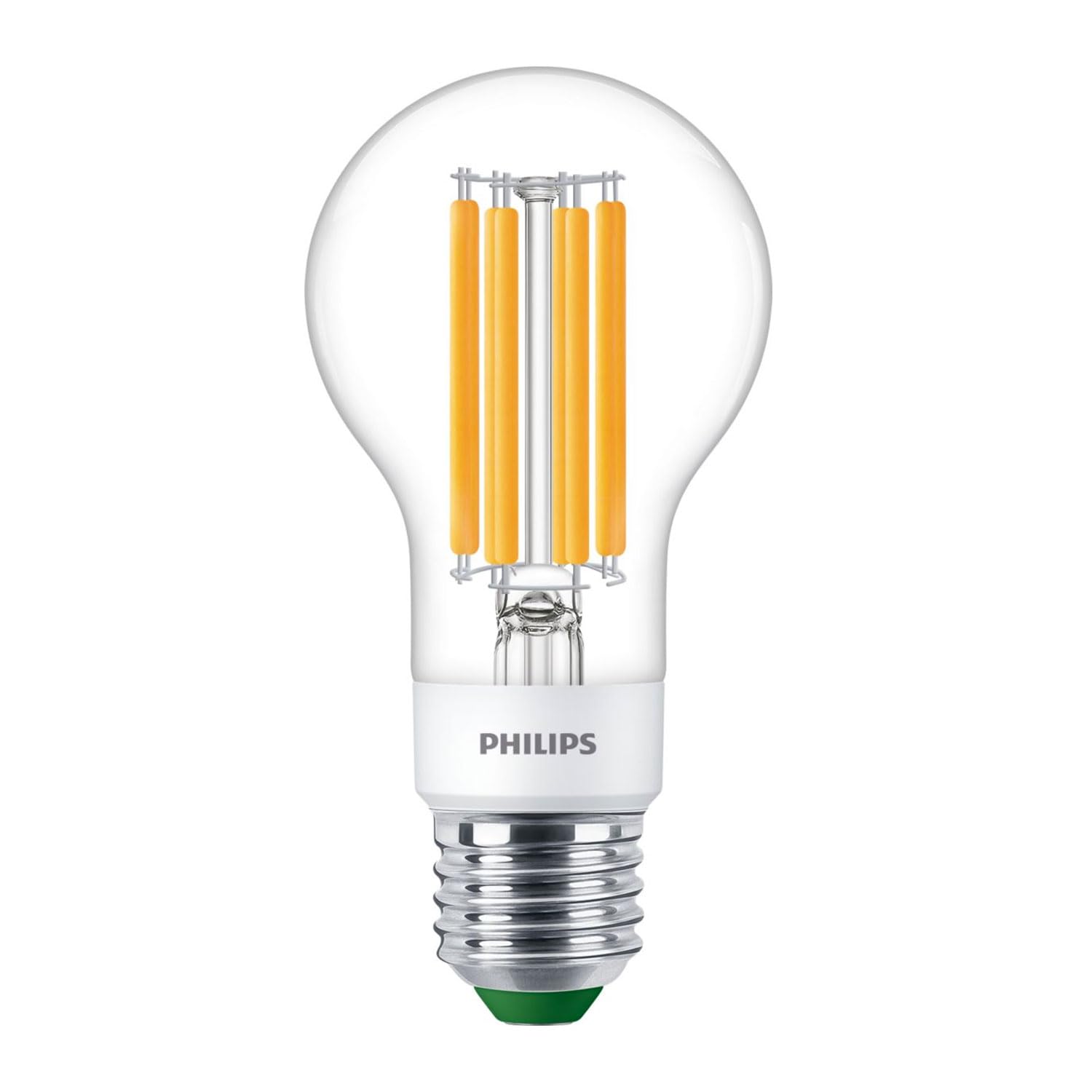 PHILIPS LED Ultra Efficient GLS 4W (60W eqv.) A60 E27 2700K Clear Dimmable