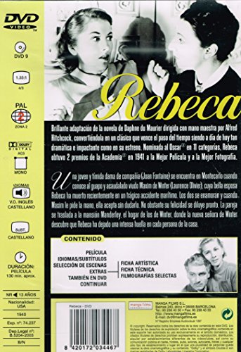 Rebeca DVD edicion descatalogada de coleccion pelicula de culto 3