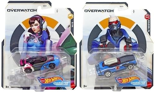 Miniatura 7 de Hot Wheels Overwatch 2020 - Juego completo de 5 autos de personajes  Genji, D.Va, Tracer, Soldier 76 & Reaper  Coleccionable con licencia de