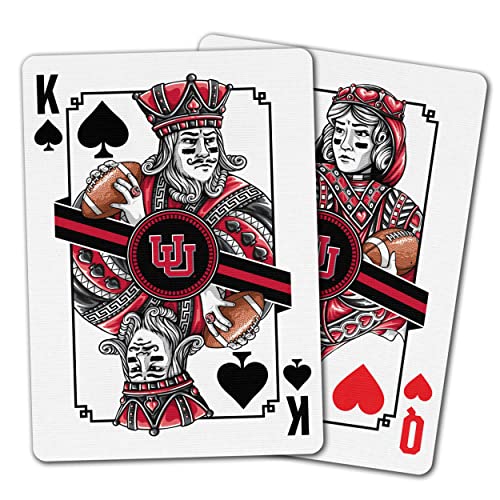 Image of YouTheFan NCAA Officially-Licensed Playing Cards - Original Artwork on All face Cards and Jokers - Team's Official Colors - Quality Linen Texture - Designed in The USA