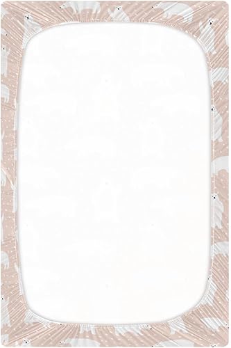 Miniatura 3 de Sábanas de cuna suaves para bebé niña color beige lindos osos polares estándar para cuna sábanas portátiles mini moisés