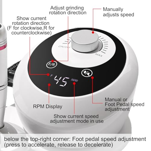 Kit profesional eléctrico para manicura y pedicura miniatura 2