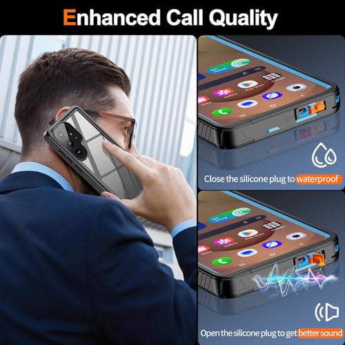 Coque Samsung S25 Plus antichoc et imperméable avec écran tactile intégré