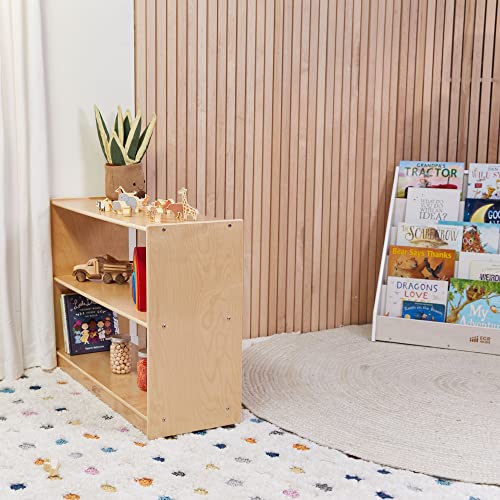 Ecr4Kids 2-Shelf Mobile Island Storage Cabinet, Classroom Furniture, Natural #TOP1