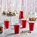 GUSTO [9 oz. - 240 Count] Disposable Plastic Red Cups, Party Drinking Cups for Events and Everyday Use