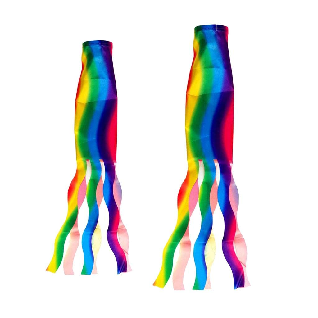 STYLEHEAVEN 2pcs Windsock Polyester Outdoor Garden Wind Sock Decoration 70/140cm Rainbow|Home & Garden|Yard, Garden & Outdoor Living|Garden D?©cor|Windmills & Wind Spinners-image-21