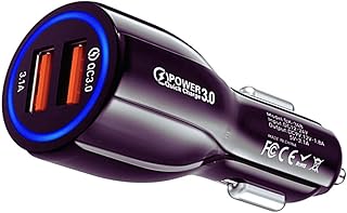 Caricatore rapido USB per auto ingresso USB Dual con tecnologia QC 3 0 di ricarica rapida Uso universale per cellulari banchi di energia GPS mezzi digitali lettori MP3 e molto altro Caricatore rapido USB per auto ingresso USB Dual con tecnologia QC 3 0 di ricarica rapida Uso universale per cellulari banchi di energia GPS mezzi digitali lettori MP3 e molto altro