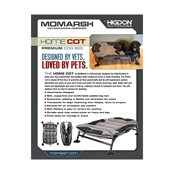 Momarsh-Elevated-Dog-Cot-with-Washable-Soft-Pad-Folding-Frame-for-Travel-Home-Use-All-in-One-Pet-Bed-Cot-System-for-Dogs Momarsh Elevated Dog Cot: Ultimate Bed for Pets