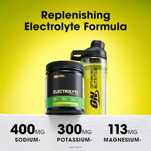 Optimum Nutrition Zitronengeschmack, mischfertiges Elektrolyt-Nahrungsergänzungspulver mit Süßungsmittel, 33 Portionen, 264 g