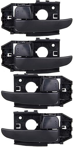 OCPTY Manijas de puerta interiores delanteras traseras izquierda lateral derecha de repuesto para Hyundai Elantra 2001-2006 manijas interiores de