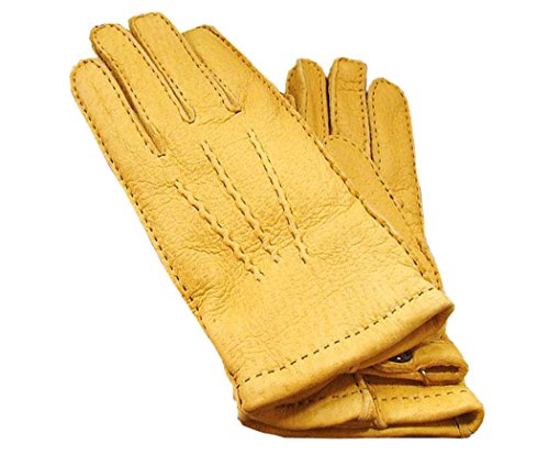 DENTS(デンツ) 15-1564C [ ライトブラウン/CORK ] ペッカリー (猪豚革) レザーグローブ（革手袋） (7・1/2 (S寸)) [並行輸入品]