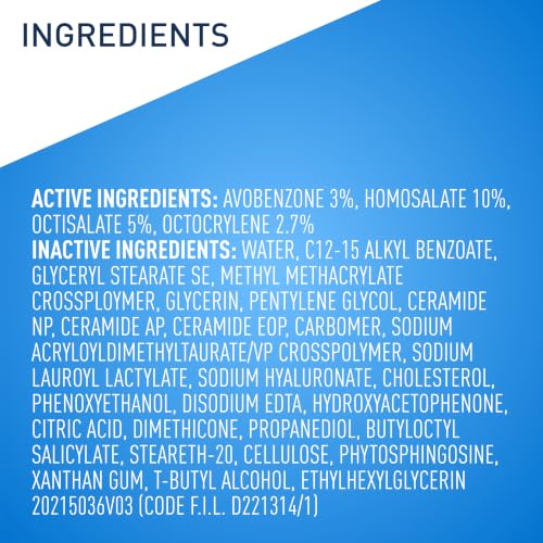 CeraVe Ultra-Light Moisturizing Lotion With SPF 30, Daily Face Moisturizer with SPF, Formulated with Hyaluronic Acid & Ceramides, Broad Spectrum SPF, Oil Free, Matte Finish, 1.7 Ounce