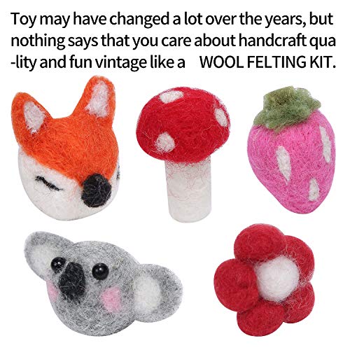 image for Unknown Needle Felting Tool Solid Wood Handle Felt Stitch Punch Tool 6