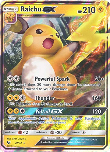 Raichu-GX 29/73 Ultra Rare Sun & Moon: Shining Legends