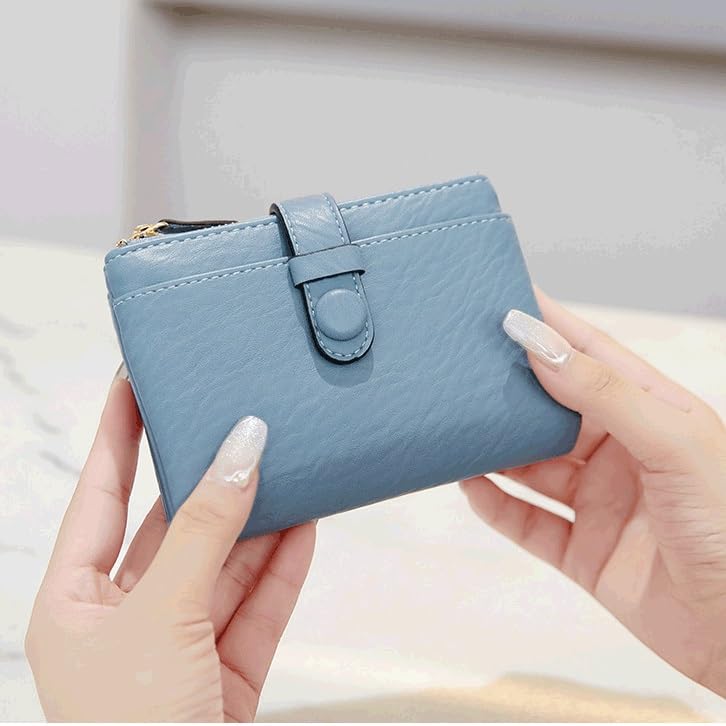 Women Leather Zipper Wallets Purse Card Holder Wallets Female Short Purse For Women Ladies Wallet Mini(D)3