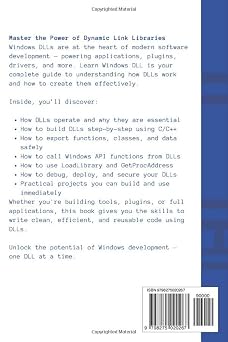 Learn Windows DLL: A Practical Guide to Building and Using Dynamic Link Libraries on Windows