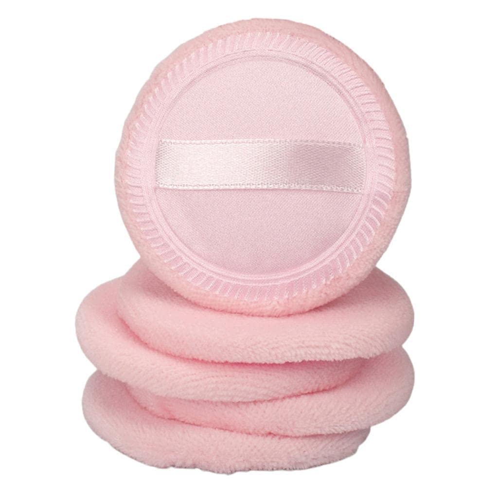 CLUB BOLLYWOOD® 5Pcs Cotton Makeup Powder Puff with Strap Blush Loose Powder Blending Puff Pink | Makeup | Makeup Tools & Accessories-image-43