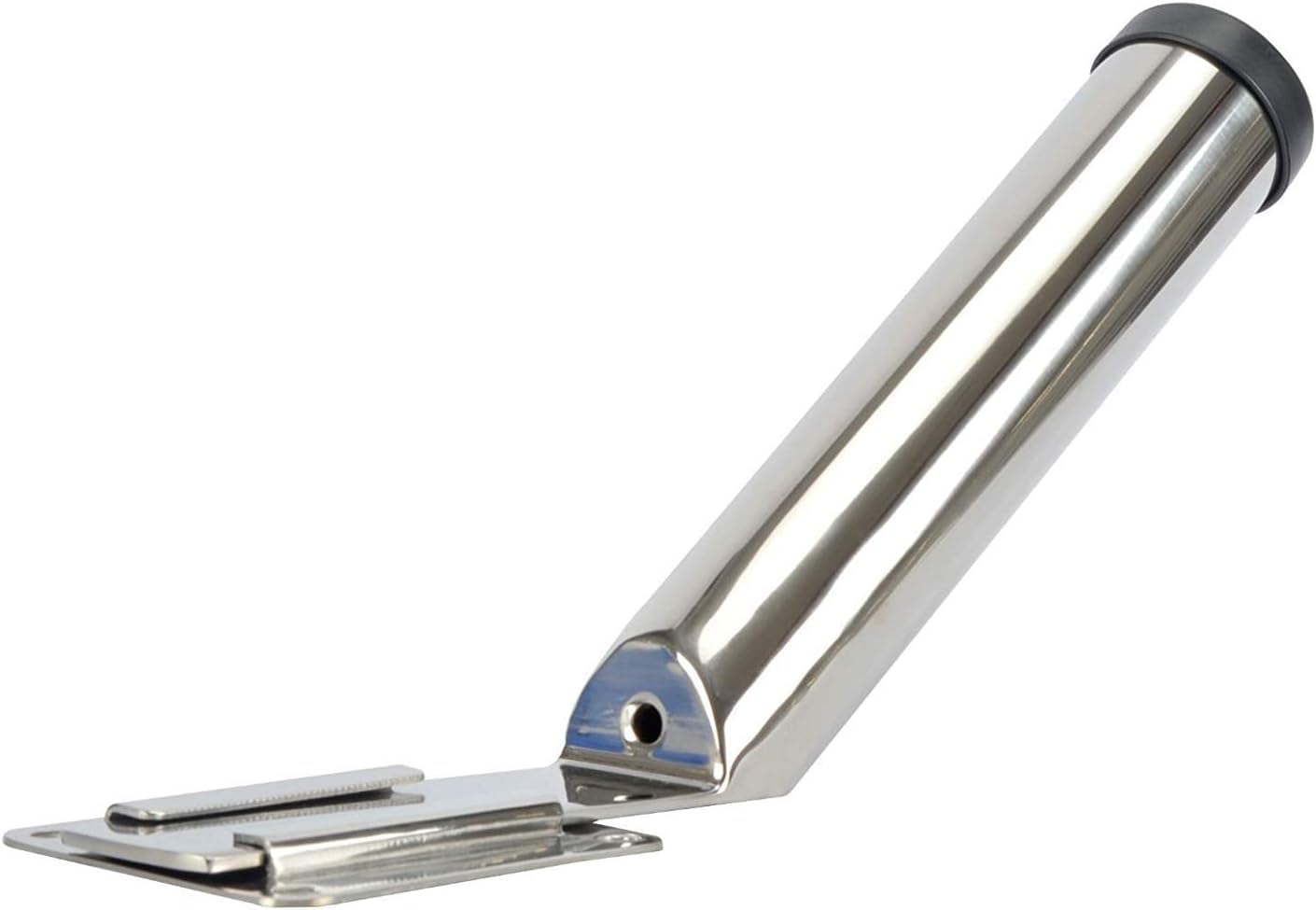 Amarine Made Lot de 4 supports de canne à pêche amovibles verticaux en acier inoxydable pour canne à pêche à 30 degrés