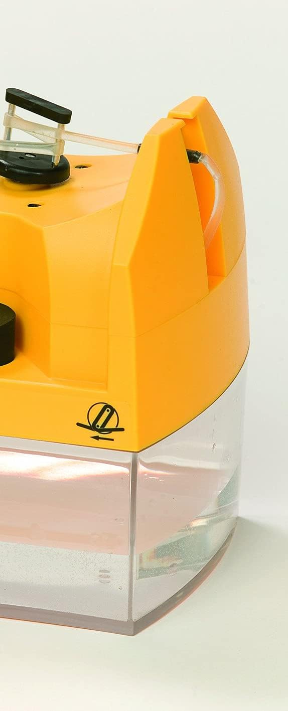 Close-up of the Brinsea Humidity Pump's water reservoir with a visible water level indicator