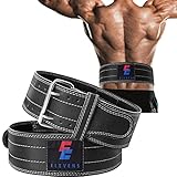 Holleyweb Leather Weight Lifting Belt for Women and Men,Gym Belt Fitness Equipment Lumbar Back Suppo