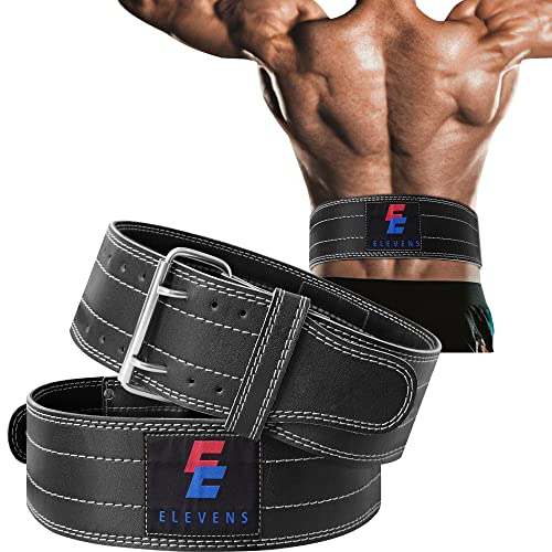 Holleyweb Leather Weight Lifting Belt for Women and Men,Gym Belt Fitness Equipment Lumbar Back Support for Weightlifting, Strength Training,Squat Lifting, Powerlifting, Deadlift