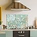 Tempered Glass Kitchen Backsplash, Stove Back Top Cover, Glass Splashback, Cutting Board, Kitchen Sink Splash Guard, Home Wall Decor (30x20'')