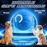 BSOON Intelligentes Interaktiver Ball für Hunde, Elektrisch, 2 Stück Automatisches Magic Hundespielzeug, Wiederaufladbar über USB (Blau+Orange)