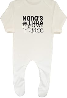 Shopagift Baby,Clothing,Baby Boys 0-24m,Sleepwear & Robes,Sleepsuits Shopagift Nana's Little Prince Cute Boys Baby Sleepsuit Romper