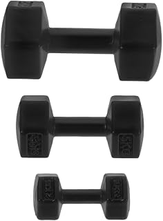 QUMIIRITY Juego De Mini Barras De Fitness con Pesas Pequeñas para Principiantes Equipo De Gimnasio De Color Negro
