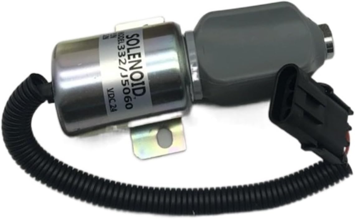 Fuel shutdown solenoid 332/J5060 716/30091 for JS130 JS160 JS180 JS240 JS260 24V
