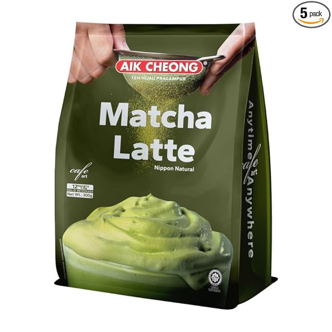 Aik Cheong Matcha Kopi Pracampur 1 Pack one NineChef Spoon — view 5